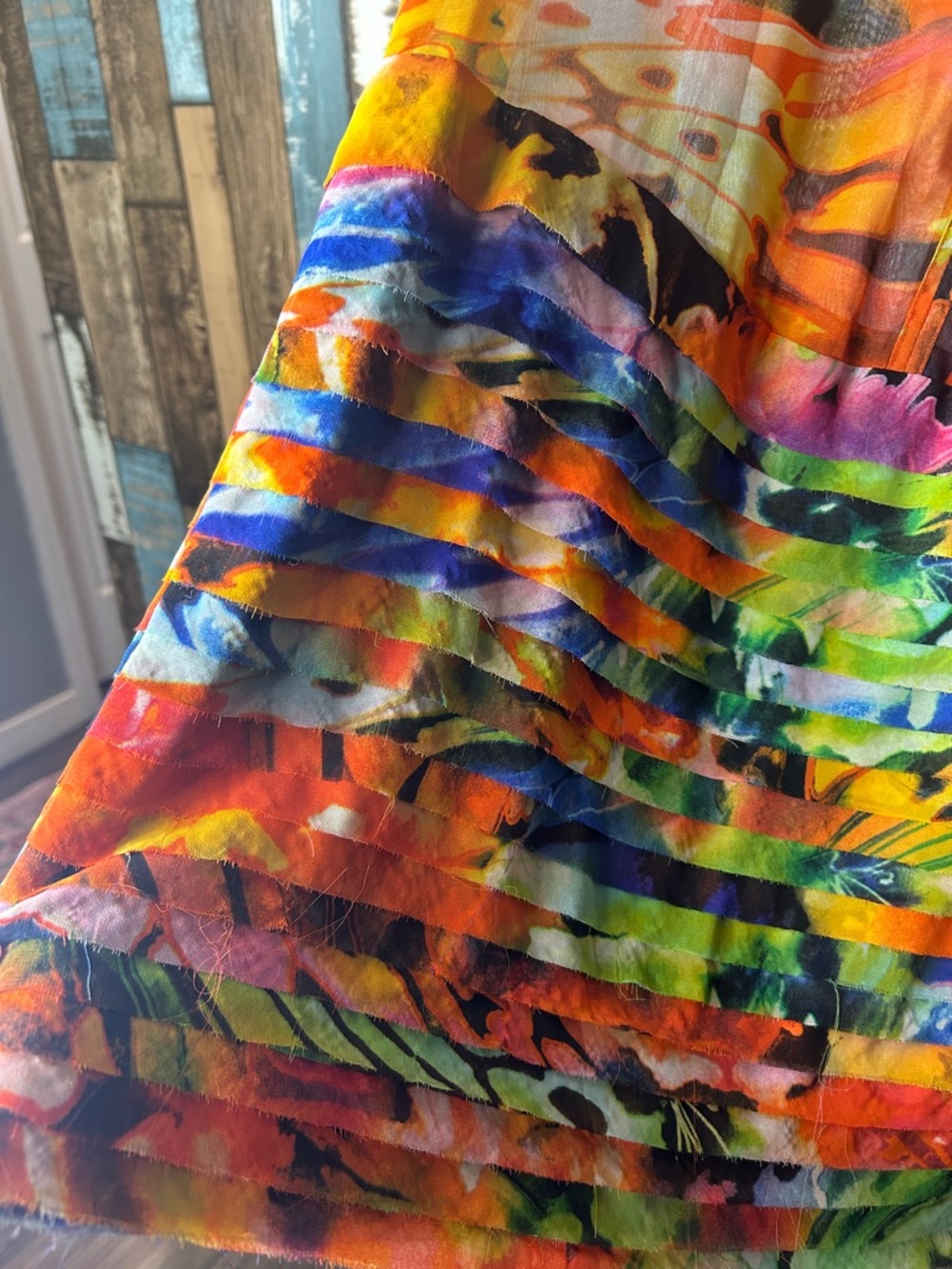 S.L. Fashions Vibrant Multicolor Tie-Dye Sleeveless dress - Picture 5 of 16